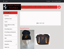 Tablet Screenshot of italianexoticsboutique.com